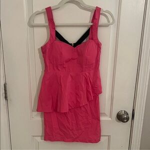 Pink Peplum Dress